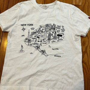 Brandy Melville New York City Map Graphic T-Shirt